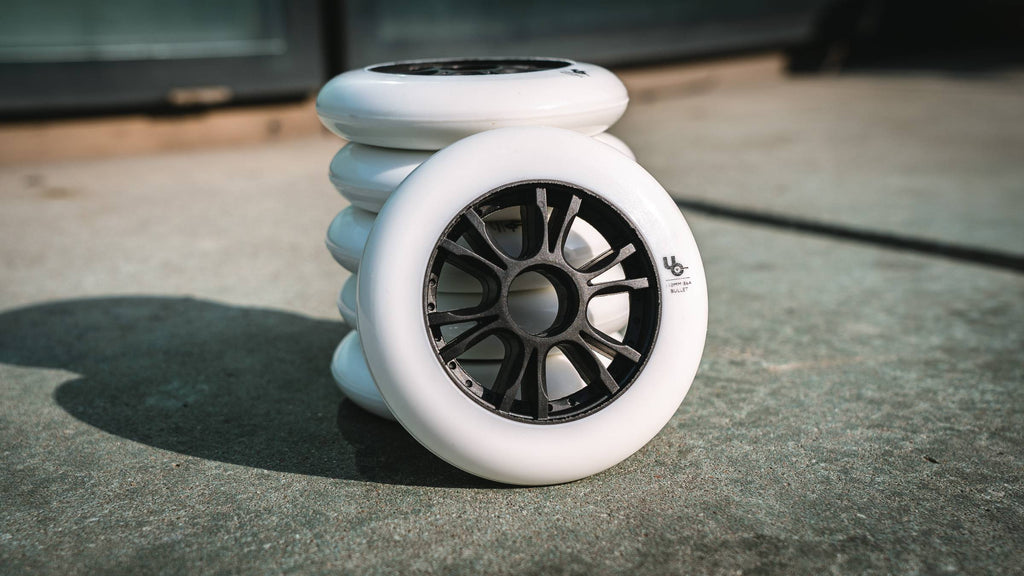 white inline skate wheels for rollerblading