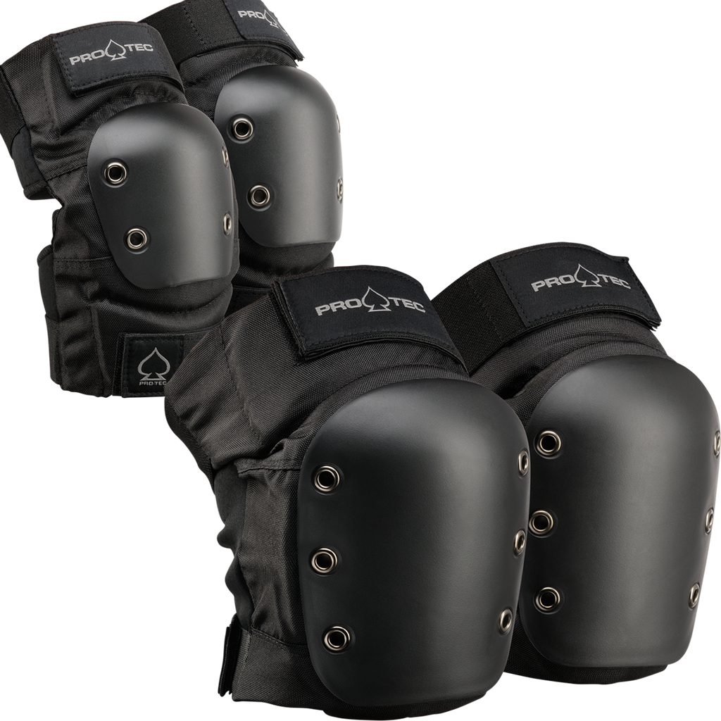 Ensemble de protection pour patin genoux et coudes - Noir protective gear pads set including knee and elbow protection for inline skate