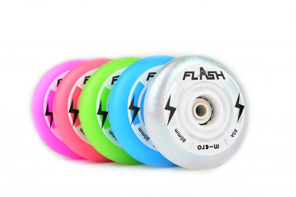 plusieurs couleurs de roues lumineuses led pour patins à roues alignéesL rose, mauve, vert, bleu, blanc